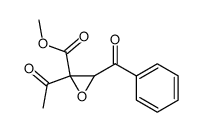 methyl (E)-2-acetyl-3-benzoyl-2,3-epoxypropionate Structure