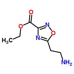 5-(2-氨基乙基)-1,2,4-噁二唑-3-羧酸乙酯结构式