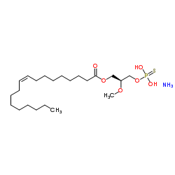 1-油酰基-2-甲基-sn-甘油-3-磷酸硫代酸酯(铵盐)结构式