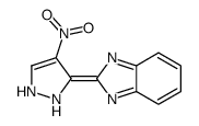 2-(4-nitro-1,2-dihydropyrazol-3-ylidene)benzimidazole结构式