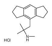1,2,3,5,6,7-Hexahydro-N,alpha,alpha-trimethyl-s-indacene-4-ethanamine hydrochloride结构式