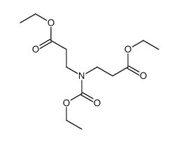 N-乙氧基羰基-3-(2-乙氧基羰基乙基氨基)-丙酸乙酯结构式