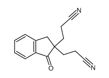 2.2-Bis-(β-cyanoethyl)indan-1-on Structure