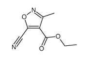 ethyl 5-cyano-3-methylisoxazole-4-carboxylate Structure