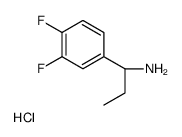 (S)-1-(3,4-二氟苯基)丙-1-胺结构式