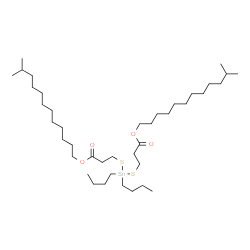 Diisotridecyl 3,3'-[(dibutylstannylene)bis(thio)]dipropionate Structure