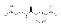 3-(2-(二甲基氨基)乙基氨甲酰基)苯基硼酸结构式