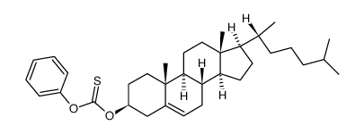 cholest-5-en-3-ol (3β)-(O-phenyl carbonothioate)结构式