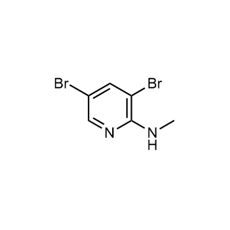 3,5-Dibromo-N-methylpyridin-2-amine Structure
