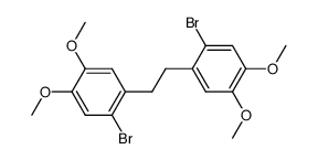 1,2-bis(2-bromo-4,5-dimethoxyphenyl)ethane结构式