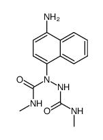 (4-amino-[1]naphthyl)-hydrazine-N,N'-dicarboxylic acid bis-methylamide Structure
