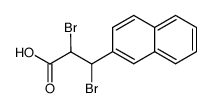 2,3-dibromo-3-[2]naphthyl-propionic acid结构式