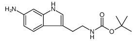 TERT-BUTYL (2-(6-AMINO-1H-INDOL-3-YL)ETHYL)CARBAMATE Structure