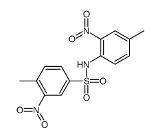 4-methyl-N-(4-methyl-2-nitrophenyl)-3-nitrobenzenesulfonamide结构式