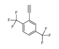 2-ethynyl-1,4-bis(trifluoromethyl)benzene结构式