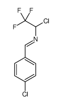 1-(4-chlorophenyl)-N-(1-chloro-2,2,2-trifluoroethyl)methanimine结构式