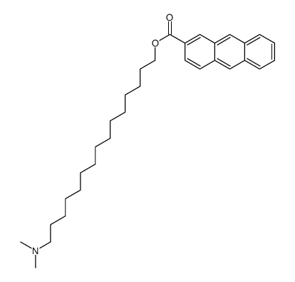 15-(dimethylamino)pentadecyl anthracene-2-carboxylate结构式