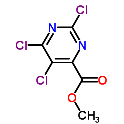 2,5,6-三氯-4-嘧啶甲酸甲酯结构式