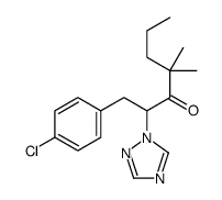 1-(4-chlorophenyl)-4,4-dimethyl-2-(1,2,4-triazol-1-yl)heptan-3-one Structure