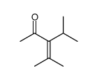 3-Penten-2-one, 4-methyl-3-(1-methylethyl)结构式