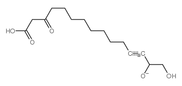 3-氧代十二烷酸甘油酯结构式
