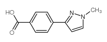 4-(1-甲基-1H-吡唑-3-基)苯甲酸结构式