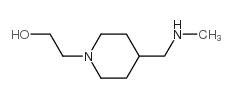 2-{4-[(甲基氨基)甲基]哌啶-1-基}乙醇结构式