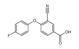 3-cyano-4-(4-fluorophenoxy)benzoic acid结构式