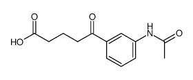 4-(3-Acetamino-benzoyl)-buttersaeure结构式