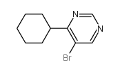 5-溴-4-环己基嘧啶结构式