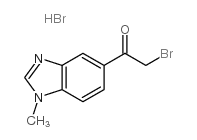 2-溴-1-(1-甲基-1H-苯并咪唑-5-基)乙酮氢溴酸结构式