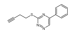 3-(3-butylnylthio)-5-phenyl-1,2,4-triazine Structure