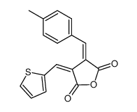 (E,Z)-2-<(4-methylphenyl)methylene>-3-(2-thienylmethylene)succinic anhydride结构式