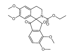 ethyl 8-chloro-2,3,9,10-tetramethoxy-13-oxonorochotensane-7-carboxylate Structure