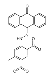 Anthrachinon-mono-<4,6-dinitro-3-methyl-phenylhydrazon> Structure