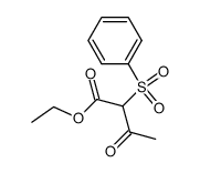 2-benzenesulfonyl-acetoacetic acid ethyl ester Structure