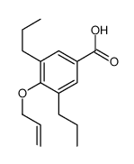 4-prop-2-enoxy-3,5-dipropyl-benzoic acid Structure