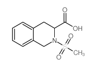 2-(Methylsulfonyl)-1,2,3,4-tetrahydroisoquinoline-3-carboxylic acid结构式