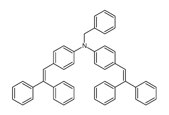 N-benzyl-4-(2,2-diphenylethenyl)-N-[4-(2,2-diphenylethenyl)phenyl]aniline Structure