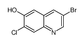 3-溴-7-氯-6-羟基喹啉结构式