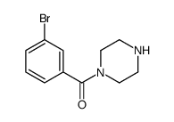 (3-溴苯基)(哌嗪-1-基)甲酮结构式
