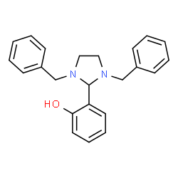 2-(1,3-Dibenzyl-2-imidazolidinyl)phenol结构式