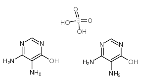 4,5-diamino-6-hydroxypyrimidine hemisulfate structure