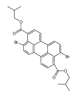 bis(2-methylpropyl) 4,10-dibromoperylene-3,9-dicarboxylate结构式