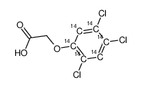 2,4,5-trichlorophenoxy-acetic acid-ring-ul-14c Structure