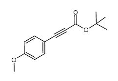 tert-butyl 3-(4-methoxyphenyl)propiolate结构式