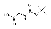 N-[(1,1-Dimethylethoxy)carbonyl]glycine-15N Structure