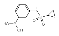 3-(环丙烷磺酰胺)苯硼酸结构式