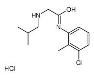 (3-chloro-2-methyl-phenyl)carbamoylmethyl-(2-methylpropyl)azanium chlo ride Structure