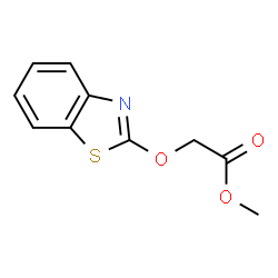 Acetic acid, (2-benzothiazolyloxy)-, methyl ester (9CI) Structure